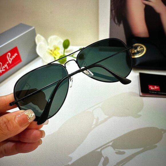 Ray-Ban Aviator Total Black Sunglasses - Picture 5 of 9